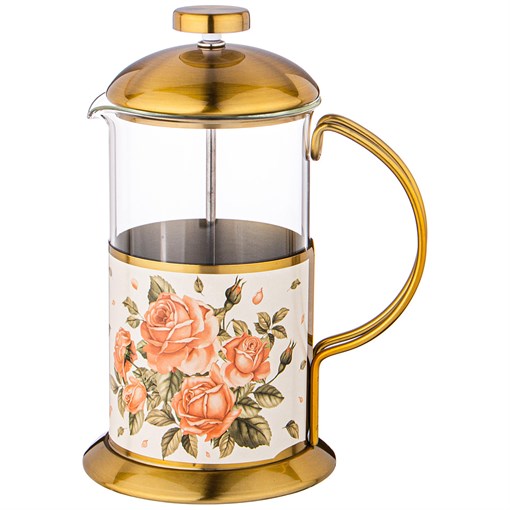 Френч-пресс agness "Корейская роза" 600 мл - фото 301738