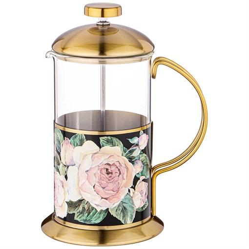 Френч-пресс  agness "Винтаж пионы"  600 мл - фото 301772