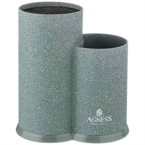 Подставка для ножей agness универсальная,20*12*22 см - фото 302604