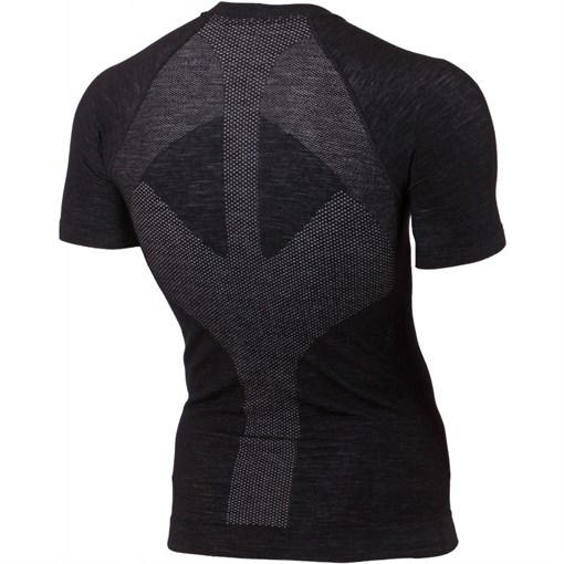 Футболка  мужская WABEL/ кор.рукав/ Шерсть 120/ черная/ XXL-XXXL - фото 309034