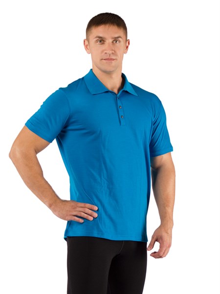 Футболка  мужская DINGO/ кор. рукав/ шерсть 160/ голубой/ XL - фото 309149