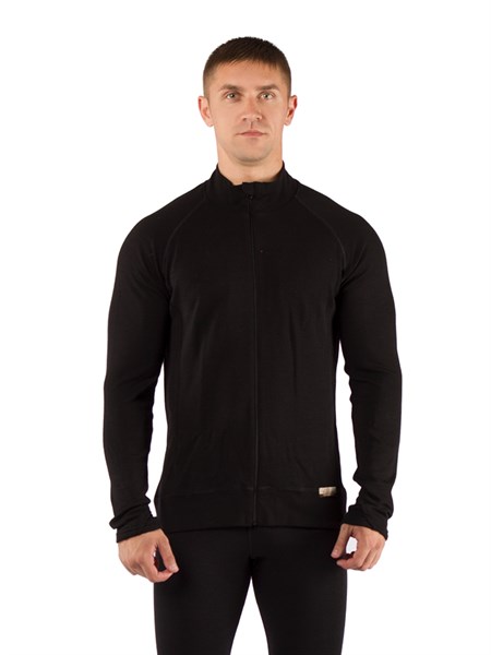 Футболка  мужская OLE/ дл. рукав/ шерсть 260/ черный/ L - фото 309261