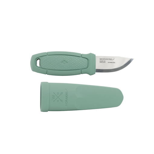 Нож Morakniv Eldris LightDuty, нержавеющая сталь, цвет мятный, с ножнами, 13855 - фото 309624