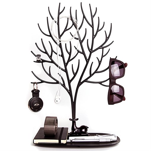 Декоративный органайзер для украшений deer большой черный - фото 310087