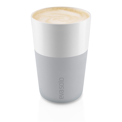 Чашки для латте 2 шт 360 мл серые - фото 310335