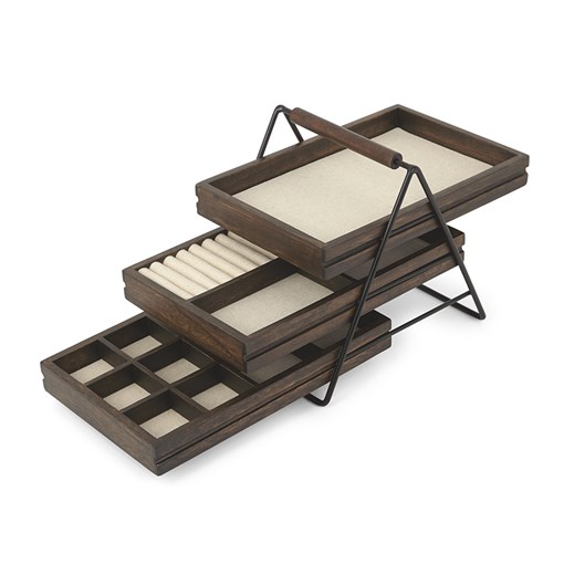 Шкатулка для украшений terrace орех - фото 310387