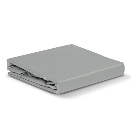 Простыня из сатина светло-серого цвета из коллекции essential, 180х270 см - фото 312513