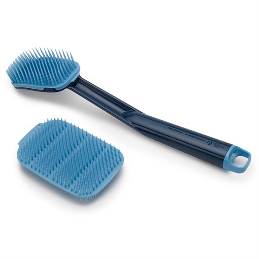 Набор из 2 щеток для мытья посуды cleantech синий - фото 314099