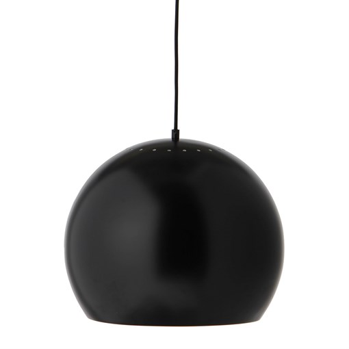 Лампа подвесная ball, ?40 см, черная матовая, черный шнур - фото 315195