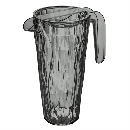 Кувшин superglas, club, 1,5 л, акрил, серый - фото 317161
