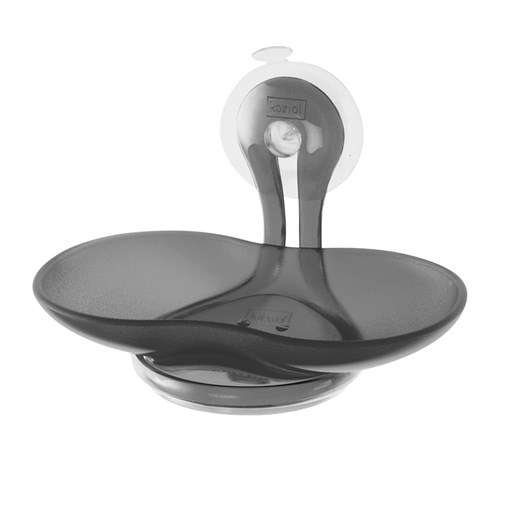 Мыльница на присоске loop, серая - фото 317512