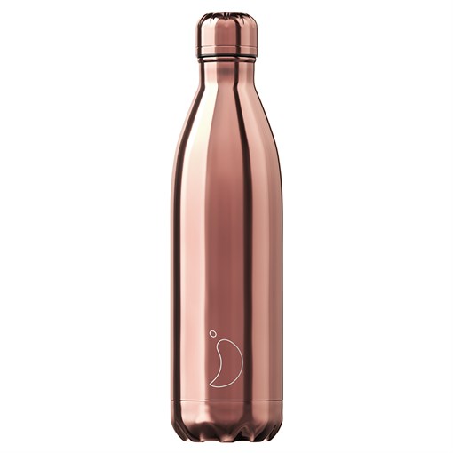 Термос chilly's bottles, chrome, rose gold, 500 мл - фото 317514