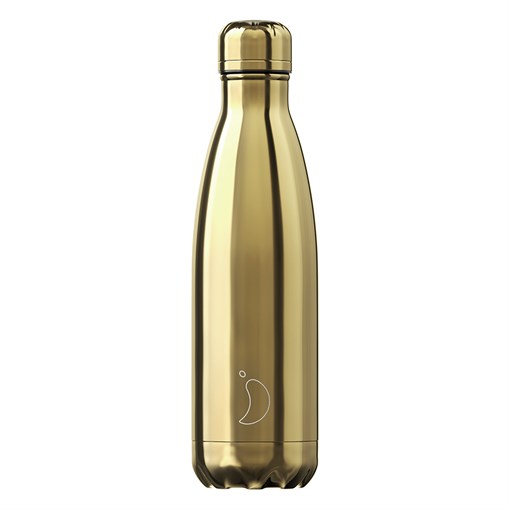Термос chilly's bottles, chrome, gold, 500 мл - фото 317517