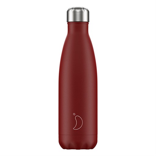 Термос chilly's bottles, matte, red, 500 мл - фото 317565