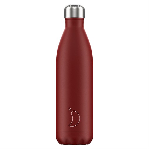 Термос chilly's bottles, matte, red, 750 мл - фото 317570