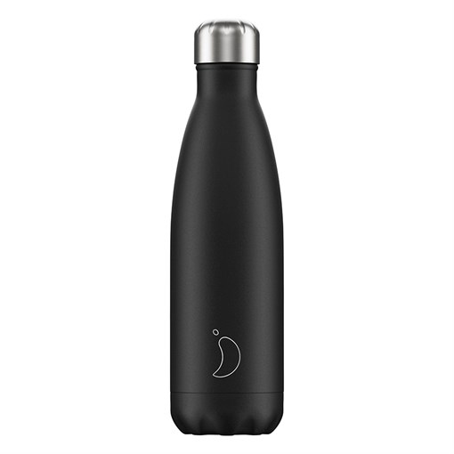 Термос chilly's bottles, monochrome, black, 500 мл - фото 317576