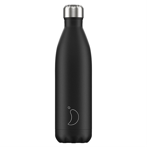 Термос chilly's bottles, monochrome, black, 750 мл - фото 317590