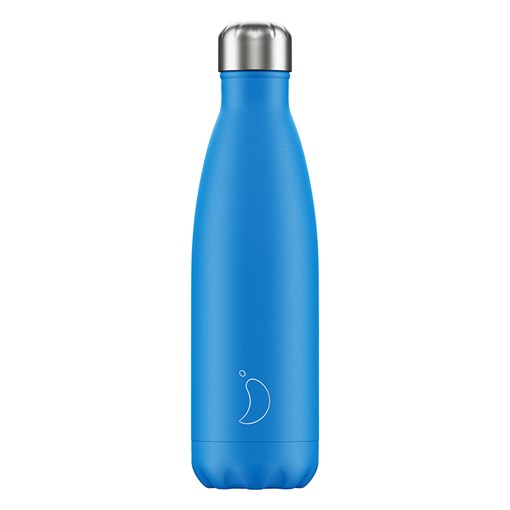 Термос chilly's bottles, neon, blue, 500 мл - фото 317599