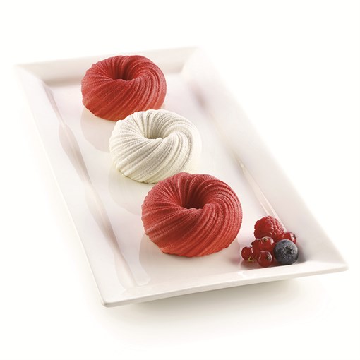 Форма для приготовления пирожных mini intreccio 18,2 х 33,7 см силиконовая - фото 318518