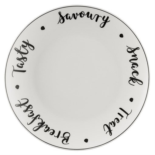 Тарелка carnaby script d 21 см - фото 319033