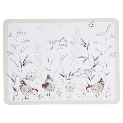 Набор из 4 сервировочных ковриков country hens - фото 319268