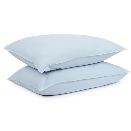 Набор из двух наволочек небесно-голубого цвета из органического стираного хлопка из коллекции essent - фото 319812