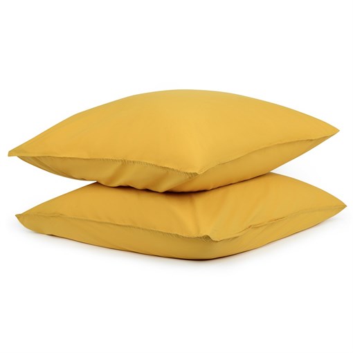Набор из двух наволочек горчичного цвета из органического стираного хлопка из коллекции essential, 7 - фото 319845