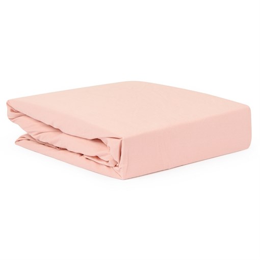 Простыня цвета пыльной розы из органического стираного хлопка из коллекции essential, 240х270 см - фото 319894