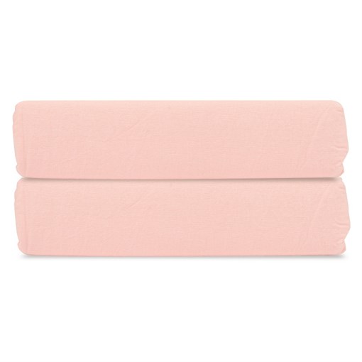 Простыня на резинке цвета пыльной розы из органического стираного хлопка из коллекции essential, 160 - фото 319912