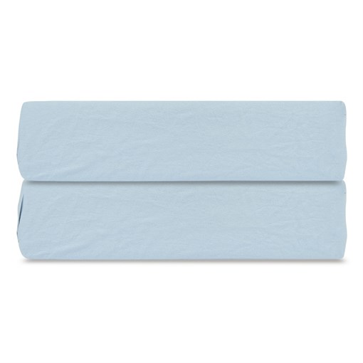Простыня на резинке небесно-голубого цвета из органического стираного хлопка из коллекции essential, - фото 319934