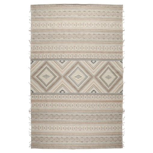 Ковер из хлопка, шерсти и джута с геометрическим орнаментом из коллекции ethnic, 200х300 см - фото 320071