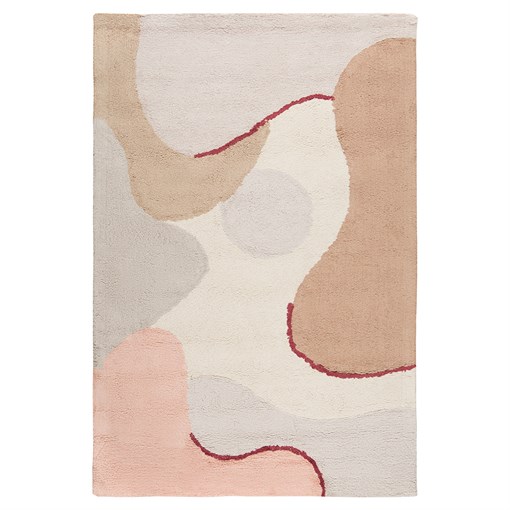 Ковер из хлопка бежевого цвета с авторским принтом из коллекции freak fruit, 200х300 см - фото 320192