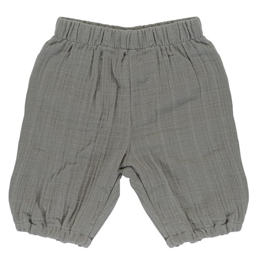 Шорты из хлопкового муслина серого цвета из коллекции essential 12-18m - фото 321529