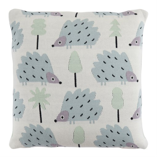 Подушка декоративная с принтом Ежик ugo из коллекции tiny world 35х35 см - фото 321853
