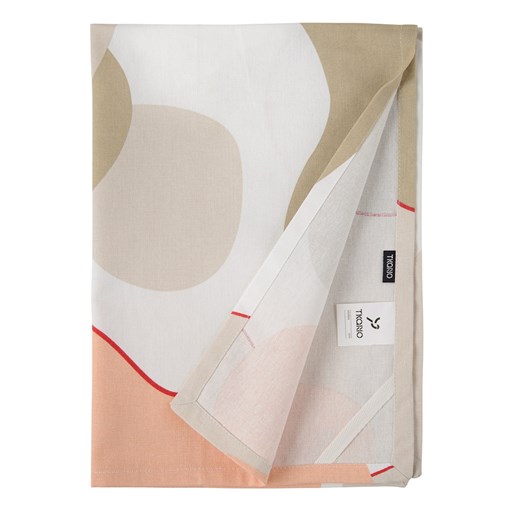 Полотенце кухонное бежевого цвета с авторским принтом из коллекции freak fruit, 50х70 см - фото 321941