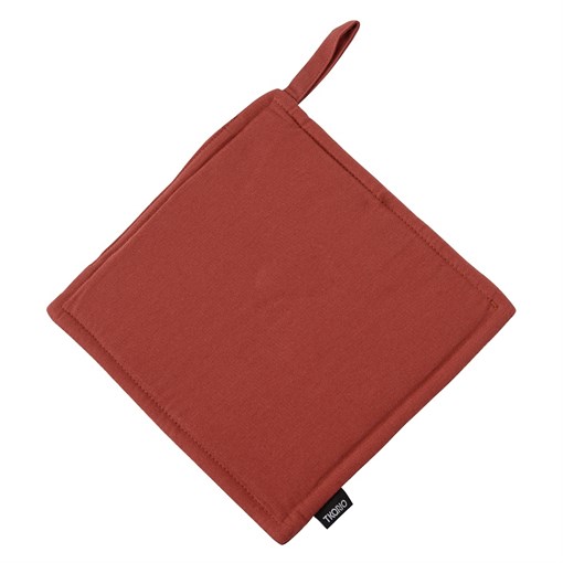 Прихватка из хлопка терракотового цвета из коллекции prairie, 22х22 см - фото 322031