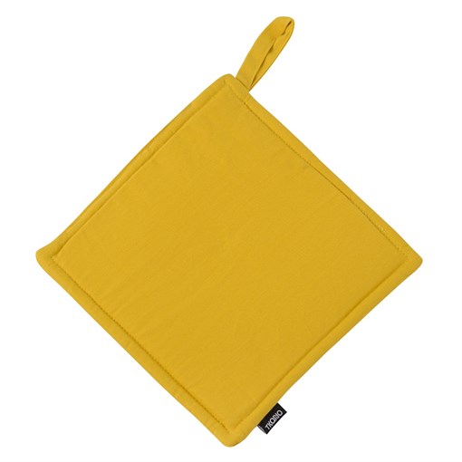Прихватка из хлопка горчичного цвета из коллекции prairie, 22х22 см - фото 322034
