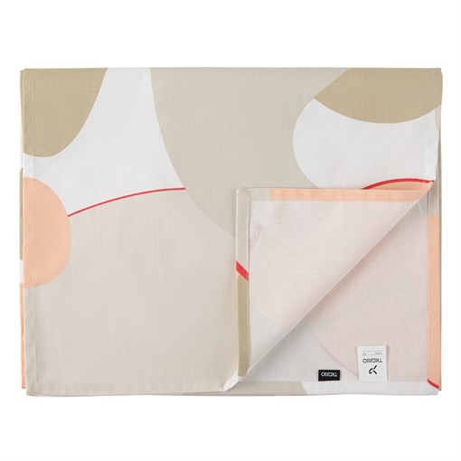 Дорожка на стол из хлопка бежевого цвета с авторским принтом из коллекции freak fruit, 45х150 см - фото 322090