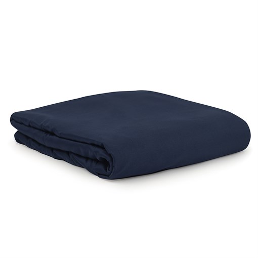 Простыня из сатина темно-синего цвета из египетского хлопка из коллекции essential, 180х270 см - фото 322760