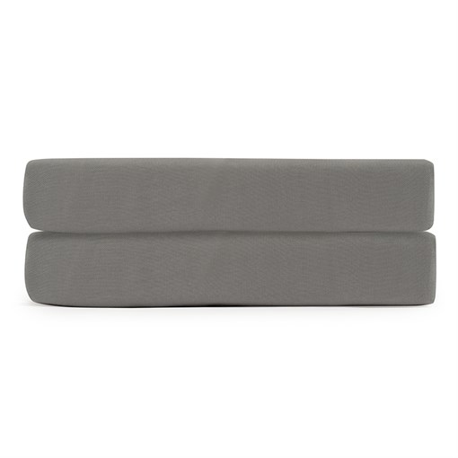 Простыня на резинке из сатина серого цвета из египетского хлопка из коллекции essential, 160х200х28 - фото 322776