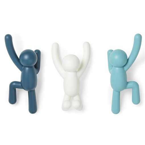 Вешалки-крючки buddy 3 шт. blu dual - фото 322821