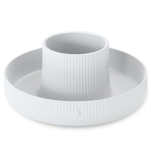 Кашпо fountain белое - фото 322841