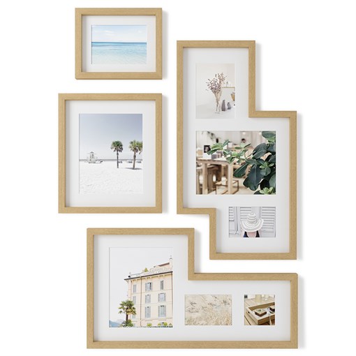 Набор из 4 фоторамок mingle gallery дерево - фото 322882