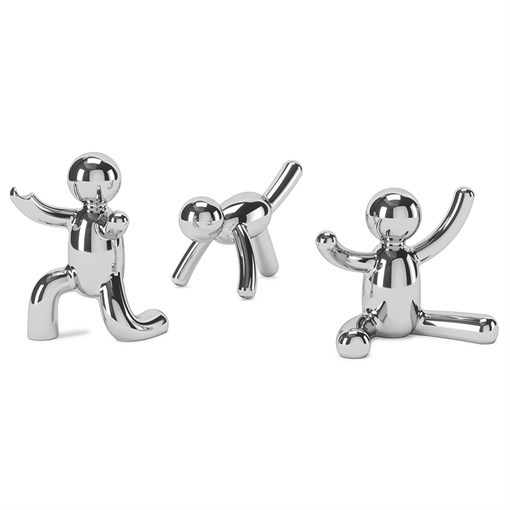 Подставки для колец buddy 3 штуки хром - фото 323642