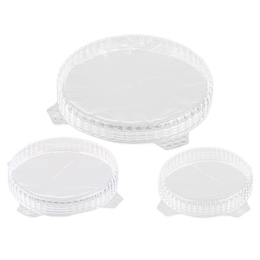 Набор из 3 крышек coverflex ?11, 16, 21 см силикон, голубой - фото 323864