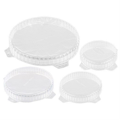 Набор из 3 крышек coverflex ?9, 11, 16 см силикон, голубой - фото 323874