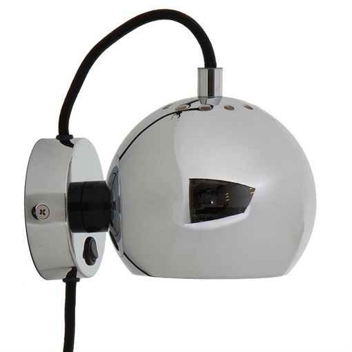 Лампа настенная ball, ?12 см, хром, глянцевая - фото 324238