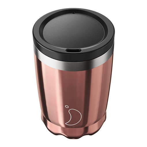 Термокружка coffee cup 340 мл Сhrome rose gold - фото 324892