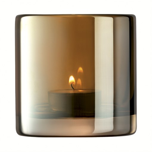 Подсвечник signature, epoque, 8,5 см, янтарь - фото 325229