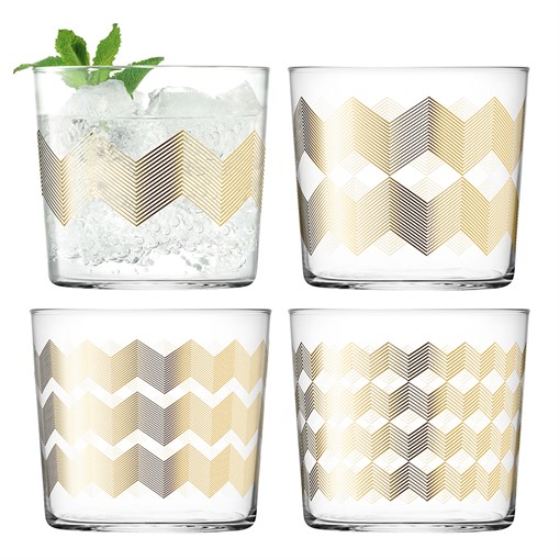 Набор стаканов signature, chevron, 310 мл, 4 шт. - фото 325300